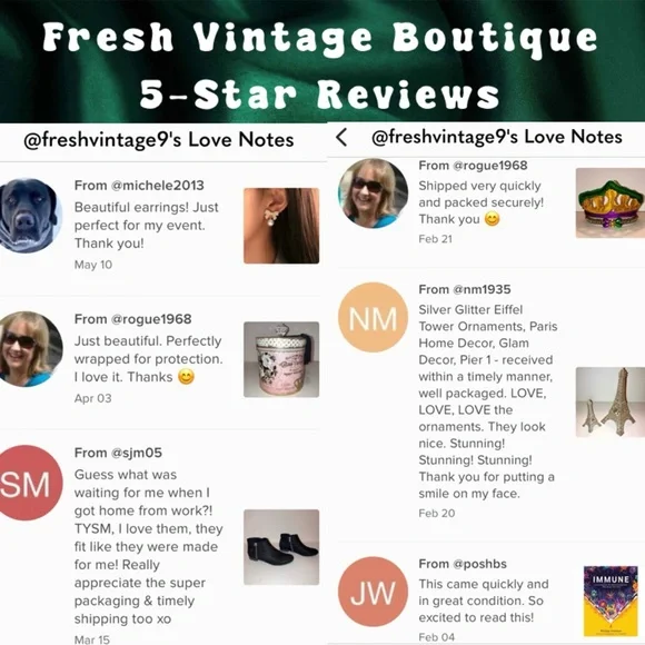 Meet your Posher, Fresh Vintage Boutique, 5 Star Seller, Posh Ambassador II - Picture 8 of 9